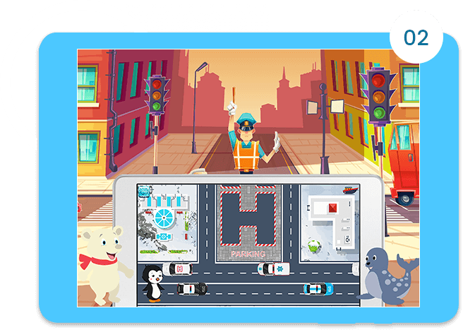 Best learning app for kids, Park your car